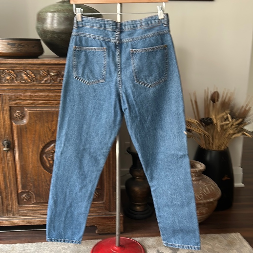 Zara Split Ankle Patchwork Embroidered Jeans - image 3